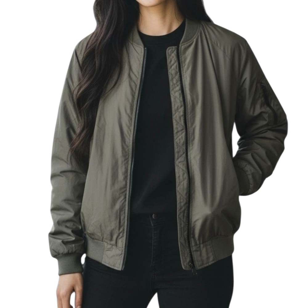 Robin "It's All an Illusion" Windbreaker Bomber Jacket US Size 8-10